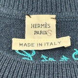 エルメス HERMES カシミヤニットセーター ネイビー カシミヤ レディース セーター
