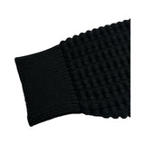 ルイ・ヴィトン LOUIS VUITTON バックロゴ刺繡ニットセーター HKN45W ブラック コットン メンズ セーター