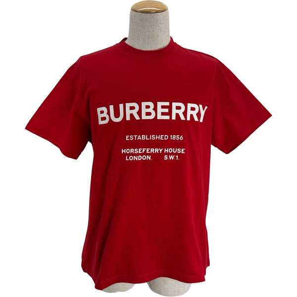 近年 BURBERRY バーバリー ロゴTシャツ リカルド期 ホワイト×レッド 2300045340474_1_600x600_crop_c
