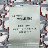 クリスチャン・ディオール Christian Dior オブリーク総柄シルクシャツ 183C515A5751 ブルー シルク メンズ 長袖シャツ