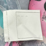 シャネル CHANEL 総柄クロップドシャツ P07536 ブルー シルク レディース 半袖シャツ