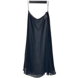 クリスチャン・ディオール Christian Dior 総柄ロングスカート 011J43CMIX ネイビー コットン レディース ロングスカート
