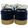 ミュウミュウ miu miu デニムローカットスニーカー 5E325E ネイビー デニム レディース スニーカー