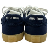 ミュウミュウ miu miu デニムローカットスニーカー 5E325E ネイビー デニム レディース スニーカー