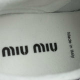 ミュウミュウ miu miu デニムローカットスニーカー 5E325E ネイビー デニム レディース スニーカー