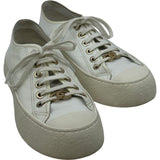 シャネル CHANEL プラットフォームローカットスニーカー G45560 ホワイト レザー レディース スニーカー