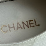 シャネル CHANEL プラットフォームローカットスニーカー G45560 ホワイト レザー レディース スニーカー