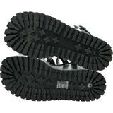 グッチ GUCCI ウェッジソールサンダル シルバー レザー レディース サンダル