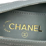 シャネル CHANEL マトラッセキルティングレザーローファー G39697 ブルー レザー レディース ローファー