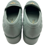 シャネル CHANEL マトラッセキルティングレザーローファー G39697 ブルー レザー レディース ローファー