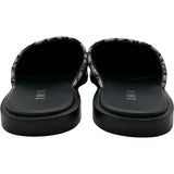 クリスチャン・ディオール Christian Dior オブリークジャガード ミュール グレー コットン レディース サンダル