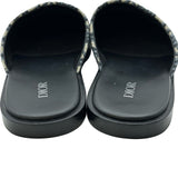 クリスチャン・ディオール Christian Dior オブリークジャガード ミュール グレー コットン メンズ サンダル