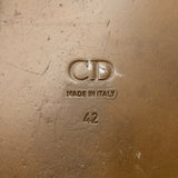 クリスチャン・ディオール Christian Dior オブリークジャガード ミュール グレー コットン メンズ サンダル