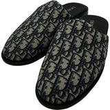 クリスチャン・ディオール Christian Dior オブリークジャガード ミュール グレー コットン メンズ サンダル