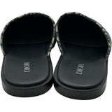 クリスチャン・ディオール Christian Dior オブリークジャガード ミュール グレー コットン メンズ サンダル