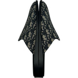 クリスチャン・ディオール Christian Dior オブリークジャガード ミュール グレー コットン メンズ サンダル