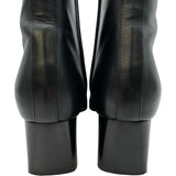 エルメス HERMES デクベルト コリエドシアンレザーショートブーツ ブラック レザー レディース ブーツ