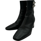 エルメス HERMES デクベルト コリエドシアンレザーショートブーツ ブラック レザー レディース ブーツ