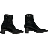 エルメス HERMES デクベルト コリエドシアンレザーショートブーツ ブラック レザー レディース ブーツ