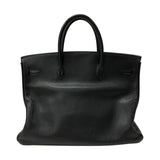 エルメス HERMES バーキン40 □F刻 ブラック シルバー金具 ブッフルスキッパー ユニセックス ハンドバッグ
