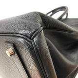 エルメス HERMES バーキン40 □F刻 ブラック シルバー金具 ブッフルスキッパー ユニセックス ハンドバッグ