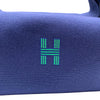 エルメス HERMES ブリッドアブラックGM ブルー トワル レディース ハンドバッグ