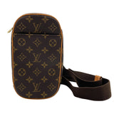 ルイ・ヴィトン LOUIS VUITTON ポシェット・ガンジュ M51870 ブラウン モノグラムキャンバス/レザー メンズ ボディバッグ