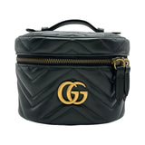 グッチ GUCCI GGマーモント パニティリュック 598594 ブラック レザー レディース リュック・デイパック
