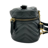 グッチ GUCCI GGマーモント パニティリュック 598594 ブラック レザー レディース リュック・デイパック