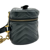 グッチ GUCCI GGマーモント パニティリュック 598594 ブラック レザー レディース リュック・デイパック