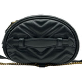 グッチ GUCCI GGマーモント パニティリュック 598594 ブラック レザー レディース リュック・デイパック