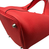 エルメス HERMES ピコタンロックPM B刻 ローズテキサス シルバー金具 トリヨン レディース ハンドバッグ