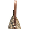 フェンディ FENDI ズッカマンマ　セミショルダーﾊバッグ ブラウン・シルバー金具 ナイロンキャンバス レディース ショルダーバッグ