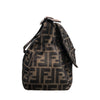 フェンディ FENDI ズッカマンマ　セミショルダーﾊバッグ ブラウン・シルバー金具 ナイロンキャンバス レディース ショルダーバッグ