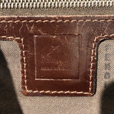 フェンディ FENDI ズッカマンマ　セミショルダーﾊバッグ ブラウン・シルバー金具 ナイロンキャンバス レディース ショルダーバッグ
