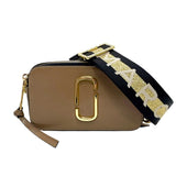 マークジェイコブス MARC JACOBS スナップショット M0014146 グレージュ・ホワイト ゴールド金具 レザー レディース ショルダーバッグ