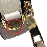 マークジェイコブス MARC JACOBS スナップショット M0014146 グレージュ・ホワイト ゴールド金具 レザー レディース ショルダーバッグ