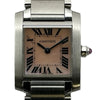 カルティエ Cartier タンク フランセーズ SM W51028Q3 ピンクシェル ステンレススチール クオーツ レディース 腕時計