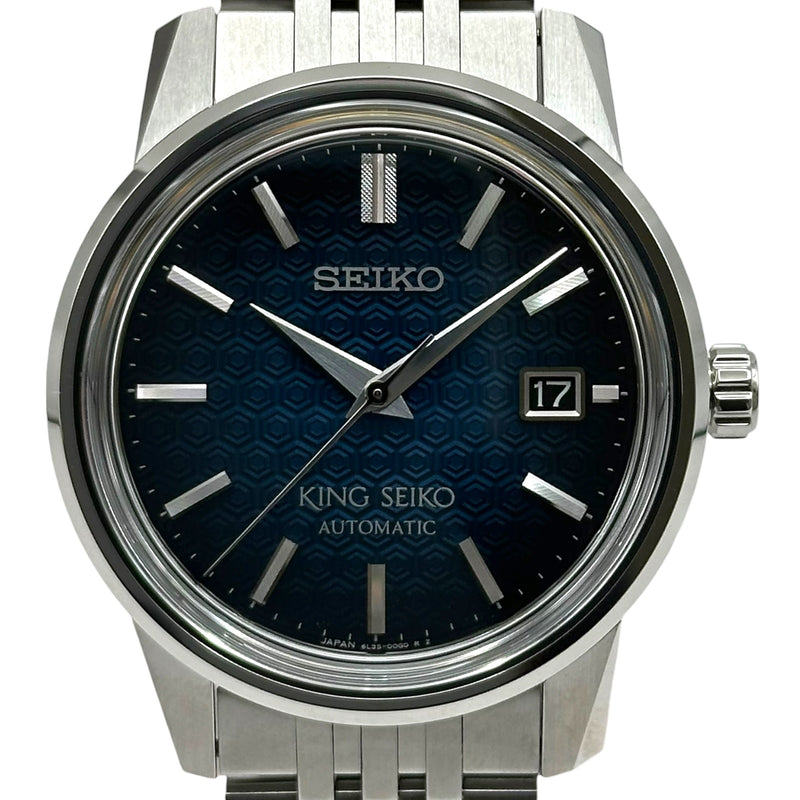 SEIKO キングセイコー自動巻き 腕時計 青 セイコー SEIKO キングセイコー SDKA013(L35-00G0) ネイビー