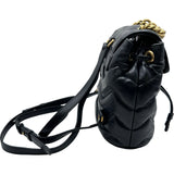 グッチ GUCCI GGマーモント リュック 777253 ブラック キルティングレザー レディース リュック・デイパック