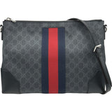 グッチ GUCCI シュルダーバッグ 474139 ブラック GGスプリーム メンズ ショルダーバッグ