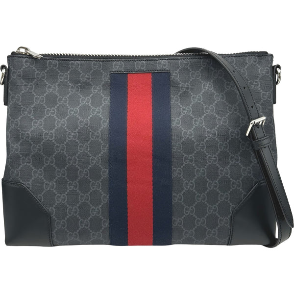 グッチ GUCCI シュルダーバッグ 474139 ブラック GGスプリーム メンズ
