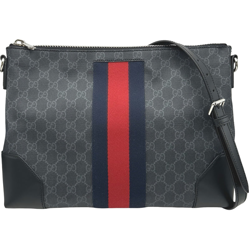 グッチ GUCCI シュルダーバッグ 474139 ブラック GGスプリーム メンズ