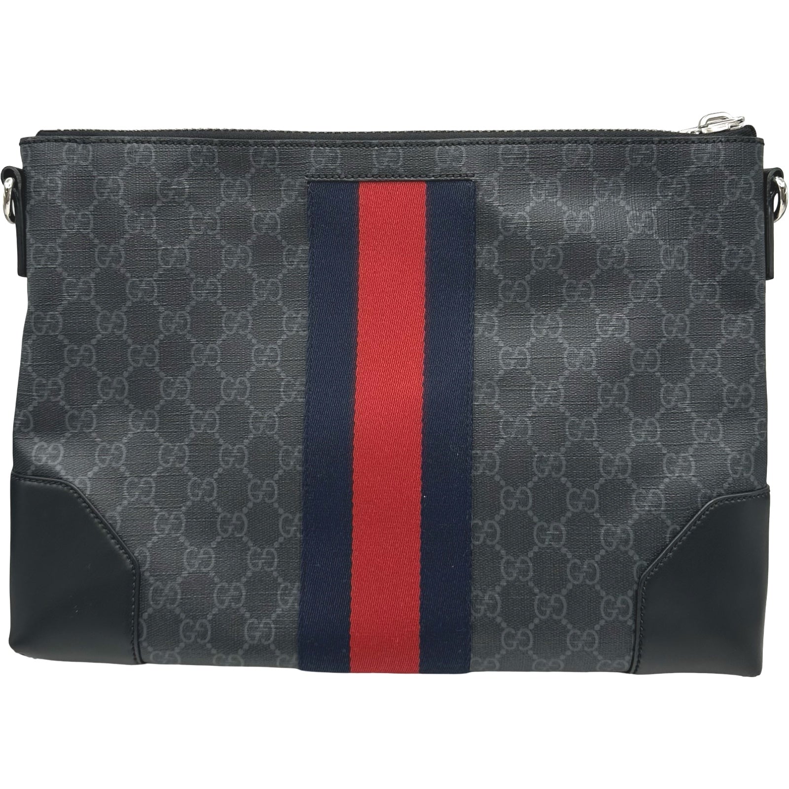 グッチ GUCCI シュルダーバッグ 474139 ブラック GGスプリーム メンズ