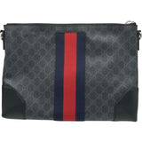 グッチ GUCCI シュルダーバッグ 474139 ブラック GGスプリーム メンズ ショルダーバッグ