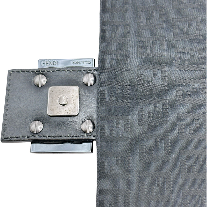 フェンディ FENDI ズッキーノ柄 ショルダー 8BT075 ブラック シルバー