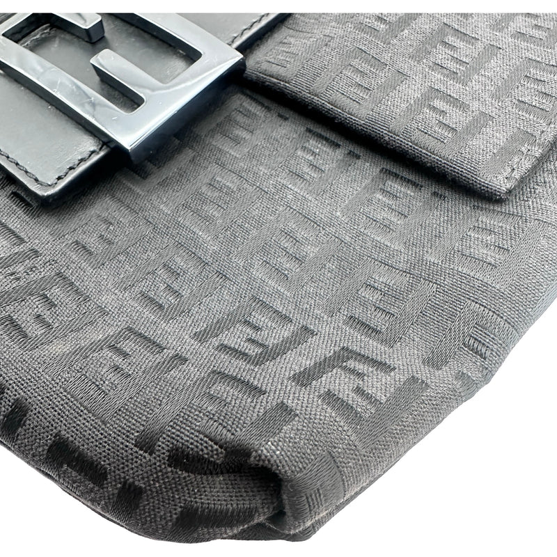 フェンディ FENDI ズッキーノ柄 ショルダー 8BT075 ブラック シルバー