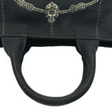 プラダ PRADA カナパMM 2WAYバッグ ブラック ゴールド金具 キャンバス レディース ハンドバッグ