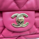 シャネル CHANEL マトラッセ バブルクルト チェーンショルダー 30番台 ピンク ゴールド金具 ラム レディース ショルダーバッグ