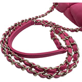 シャネル CHANEL マトラッセ バブルクルト チェーンショルダー 30番台 ピンク ゴールド金具 ラム レディース ショルダーバッグ